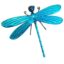 Dragonfly Wall Art Blue