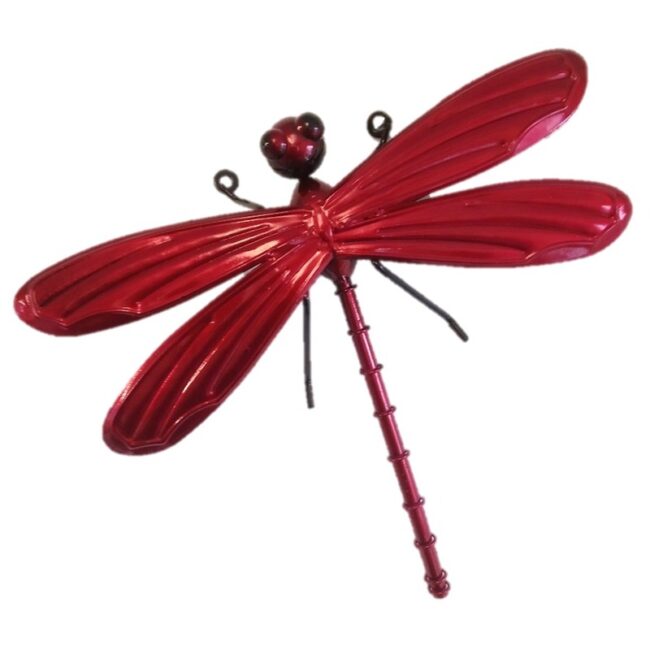 Dragonfly Wall Art Red