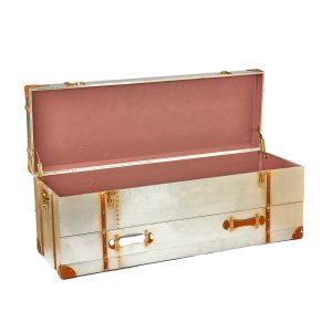 Silver Straped Trunk Table (H:450mm x W:1200mm x D:410mm)