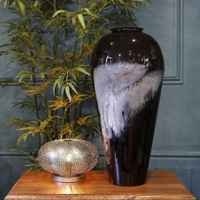 abstract cloud enamel oversize vase