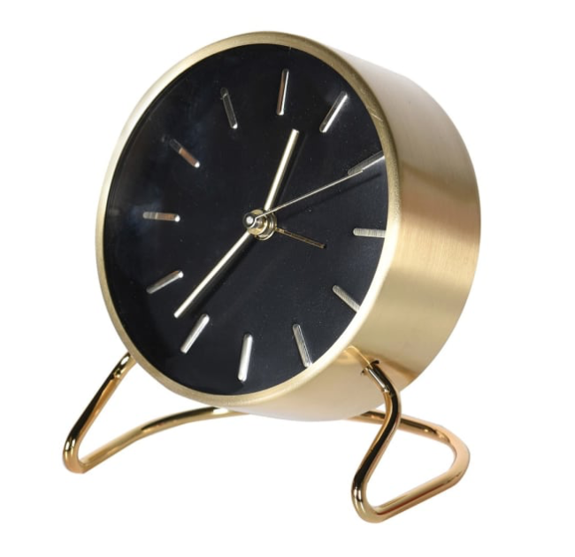 Black & Gold Alarm Clock