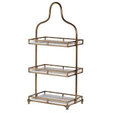 3 Tier Marble Tray Stand (H:850 W:410 D:250 mm.)