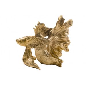Deco Figurine Betta Fish Gold