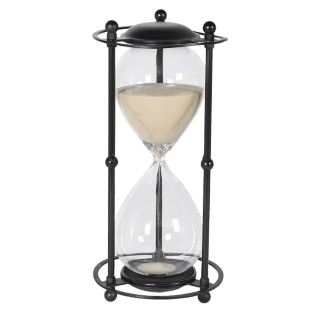 Black Metal Hourglass