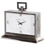 Nickel Art Deco Style Roman Numerals Clock