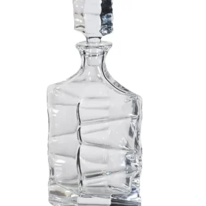 Twist Effect Glass Decanter