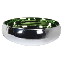 Silver & Green Bowl (H:135mm x Dia:390mm)