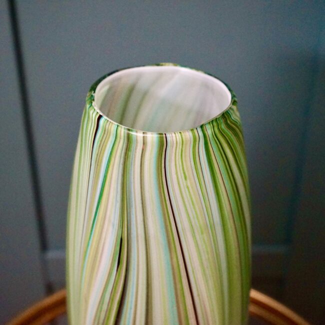 Waves of Green Tall Vase