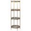 Gold Round Mirror 4 Tier Shelves