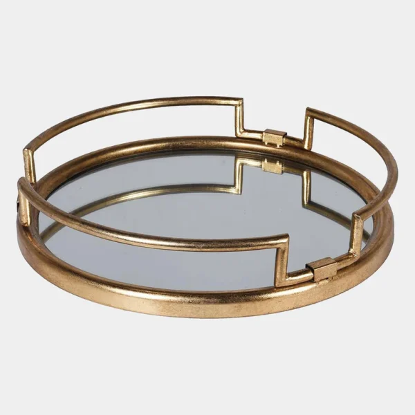 Gold Frame Mirror Tray