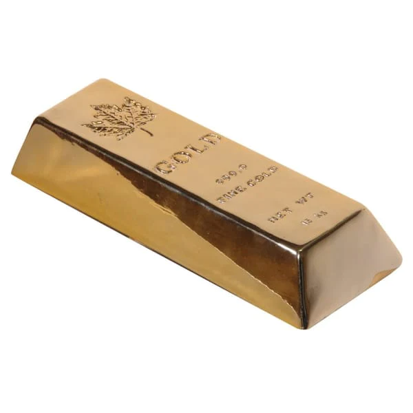 Decorative Gold Bullion Bar Ingot(  W:9 D:5 L: 25 cm)