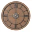 Large Wood and Metal Roman Numerals Wall Round Clock