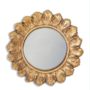 Antiqued Gold Ornate Framed Small Mirror