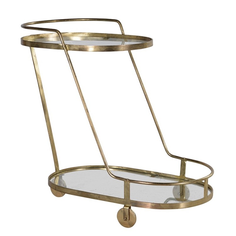 Oval Drinks Trolley (H:770mm x W:430mm x D:870mm)