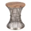 Caged Round Metal Side Table