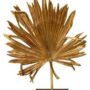 Small Gold Palm Leaf On Stand