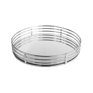 Stainless Steel Round Mirror Tray (H:85mm x D:430mm)