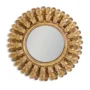 Antique Gold Ornate Framed Small Convex Mirror