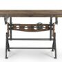 Adjustable Recylced Teak Drafting Table