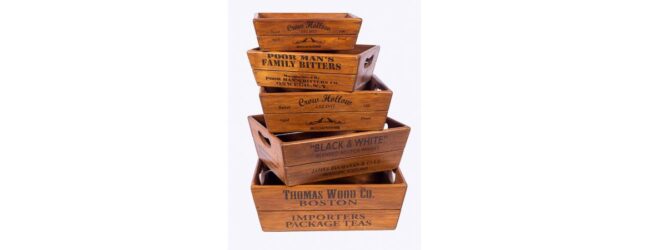 Vintage Display Crates