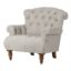 Buttoned Linen Armchair