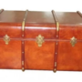 Handcrafted Leather & Brass Trunk