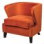 Orange Winged Occasional Chair