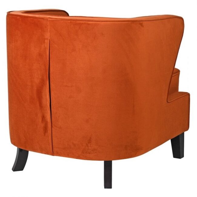 Orange Winged Occasional Chair