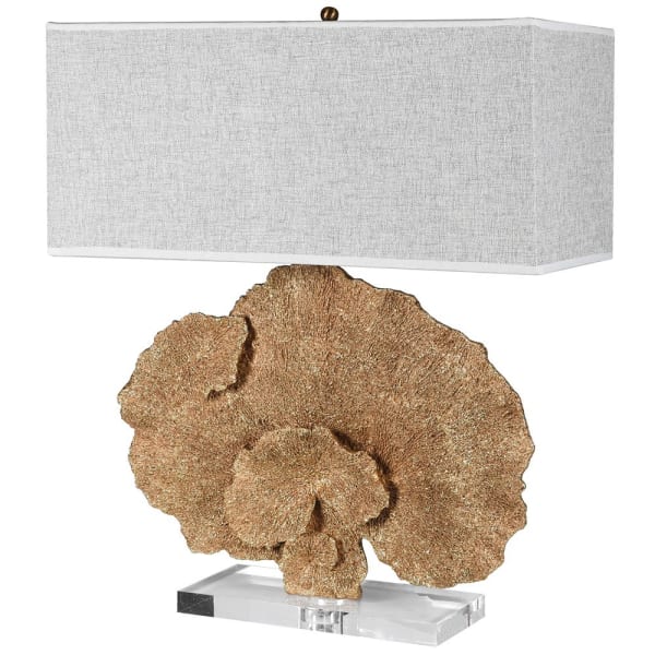 Gold Faux Coral Table Lamp (H:640 x W:550 x D:250mm)