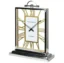 Aluminium and Gold Roman Numerals Table Clock