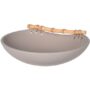 Ceramic Bowl With Bamboo Handle