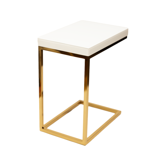 White Top Side Table