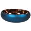 Matt Blue & Bronze Glass Bowl