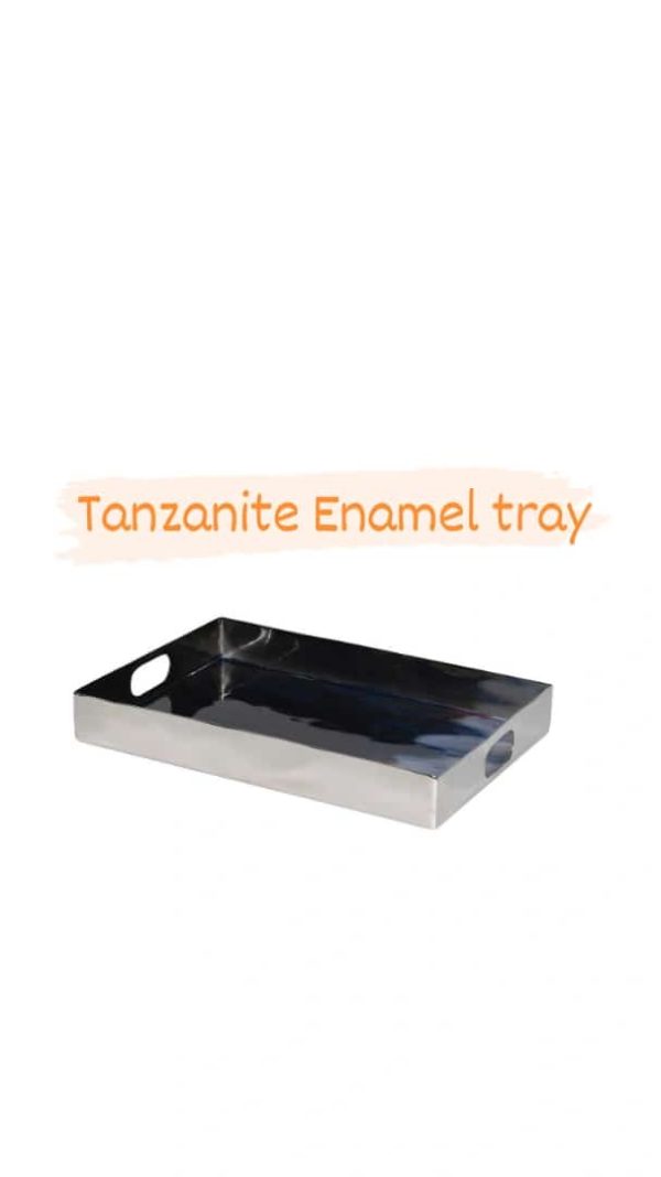 Nickle Tanzanite Enamel Tray