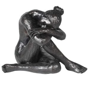 Sitting Lady Figurine Ornament(H:30 x W: 23 x D: 35cm)