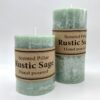 Rustic Sage Scented Pillar Candles(H:25 x D:10cm)