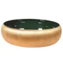 Gold And Green Enamel Bowl