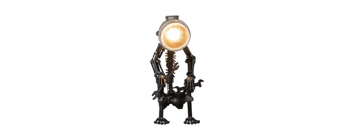 Reclaimed Parts Robot Table Lamp – Time To Pray (H:42 x L:20cm x D:33 )