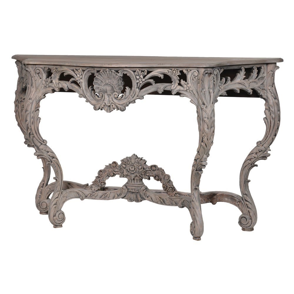 Colonial Reclaimed Ornate Console Table( H:89 W:151 D:50cm)