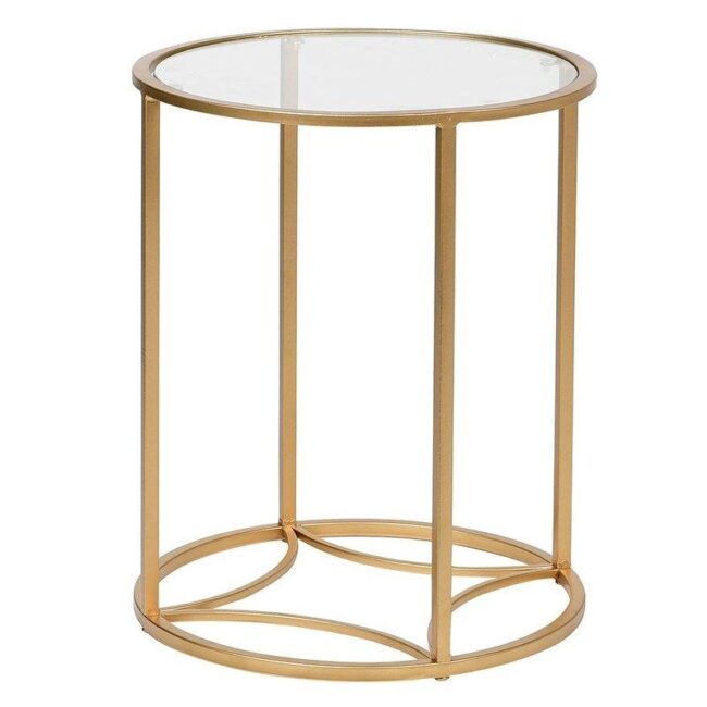 Wells Gold Round Side Table