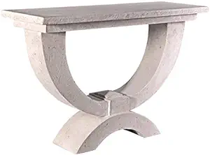 Modern Arch of Stone Console Table (D:17.5 x W: 48 x H:32cm)