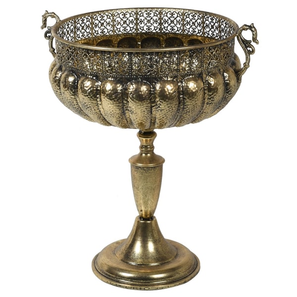 Gold Urn (H: 73x W:60xD:70cm)