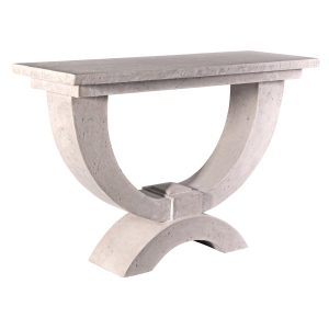 Modern Arch of Stone Console Table (D:17.5 x W: 48 x H:32cm)