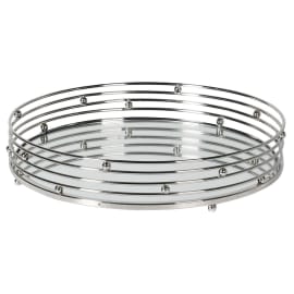 Stainless Steel Round Mirror Tray