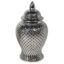 Small Silver Ceramic Jar