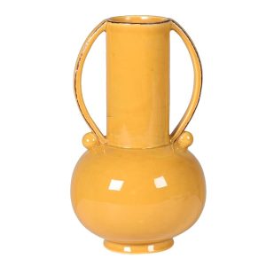Mustard Cylinder Vase