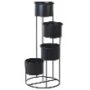 4 Tier Black Plant Stand