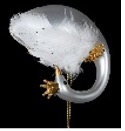 Feathered Glass Swan