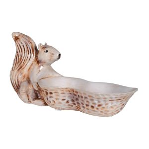 Ceramic Squirrel Nut Bowl