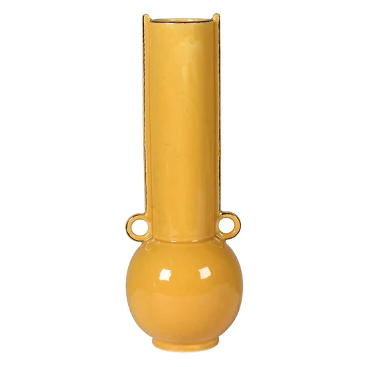 Mustard Tall Abstract Vase Mustard Tall Abstract Vase